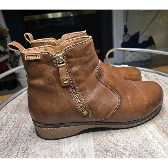 PIKOLINOS Shoes - PIKOLINOS Grenada Womens 41 / 10.5Water Resistant Double Zip Leather Ankle Boots